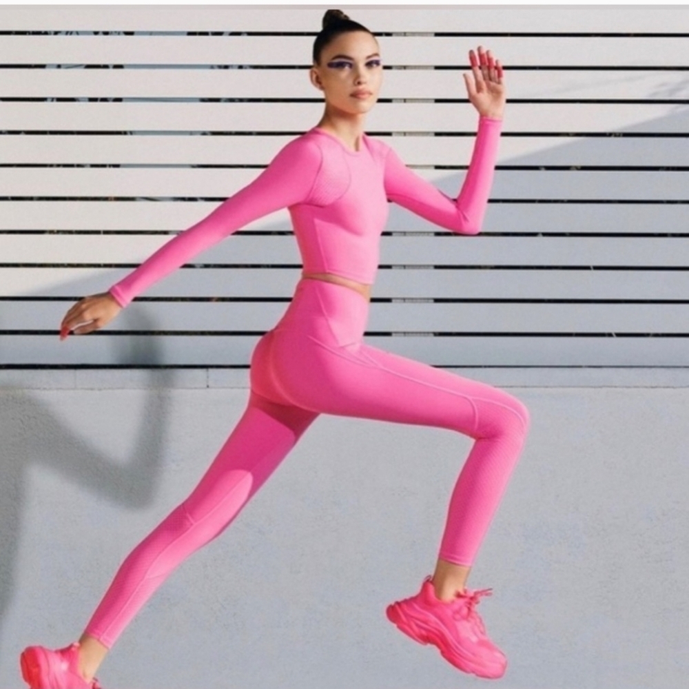 IVL Collective Athletic Leggings,Sugar‎ Plum Pink, Size 6